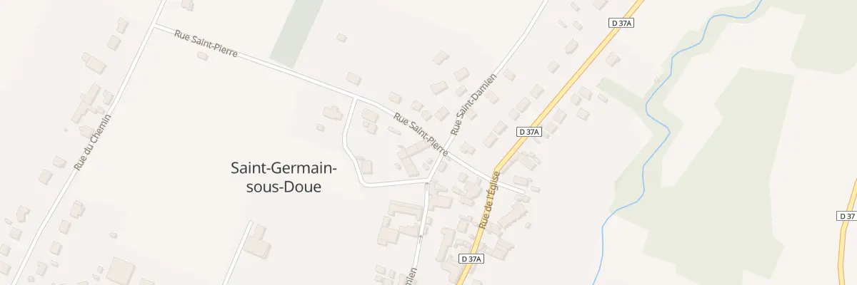 Plan du 30 Rue St Damien à Saint-Germain-sous-Doue