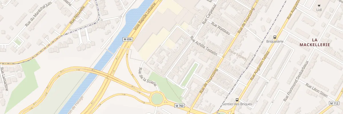 Plan du 25 Rue Carpeaux à Wasquehal