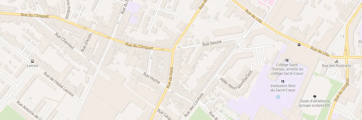 Plan du 19 Rue de Paris à Tourcoing
