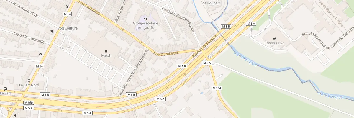 Plan du 13B Rue Gambetta à Villeneuve-d’Ascq