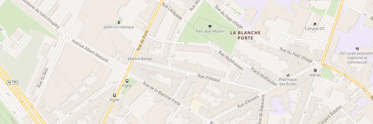 Plan du 44 Rue d’ Alsace à Tourcoing