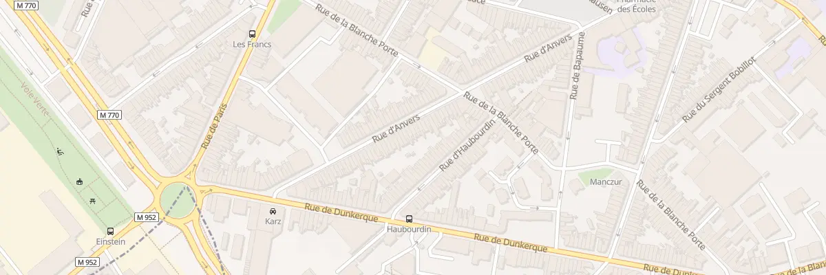 Plan du 119 Rue d’ Anvers à Tourcoing