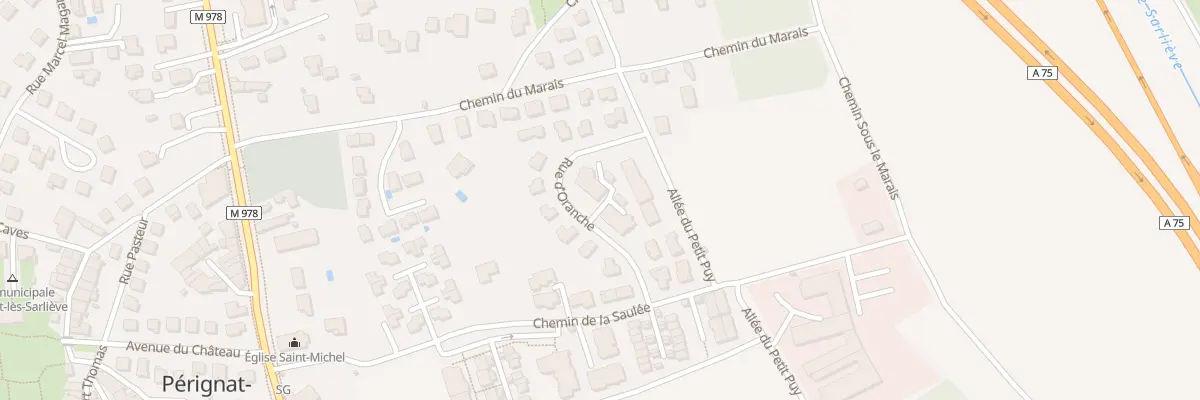 Plan du 8 Rue d’Oranche à Pérignat-lès-Sarliève