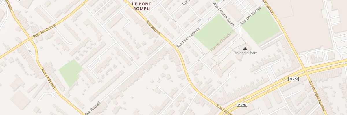 Plan du 201 Rue Racine à Tourcoing