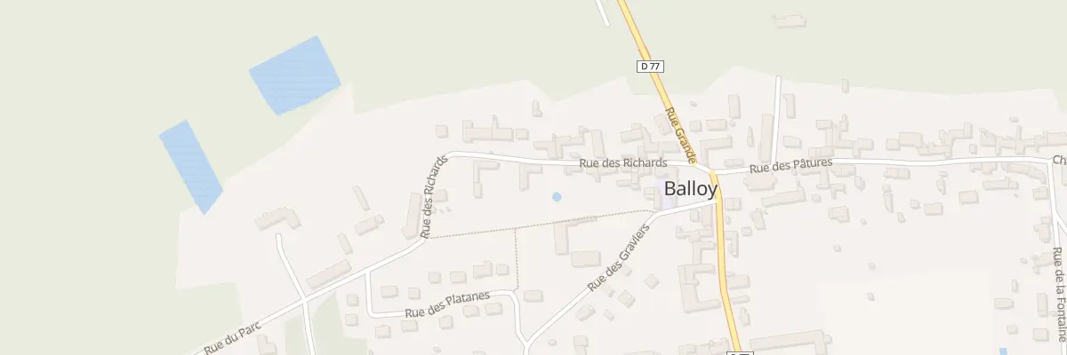 Plan du 13 Rue des Richards à Balloy