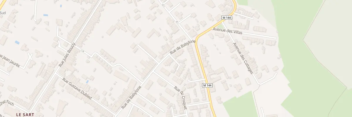 Plan du 164 Rue de Babylone à Villeneuve-d’Ascq