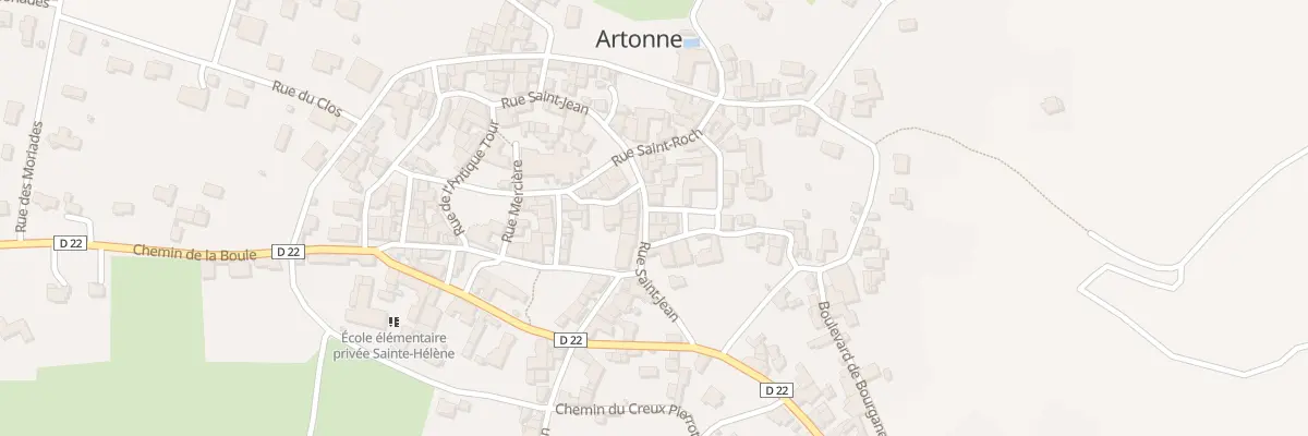 Plan du 6 Rue St Jean à Artonne