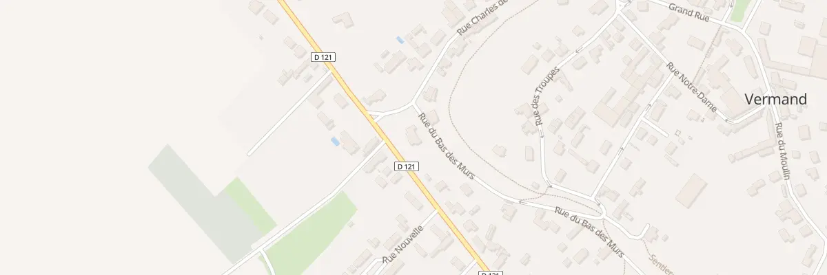 Plan du 1 Rue de la Chapelle à Vermand