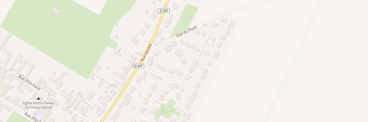 Plan du 25 Rue de la Residence du Moulin à Brunémont