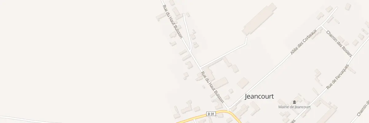 Plan du 11 Rue du Haut Buisson à Jeancourt