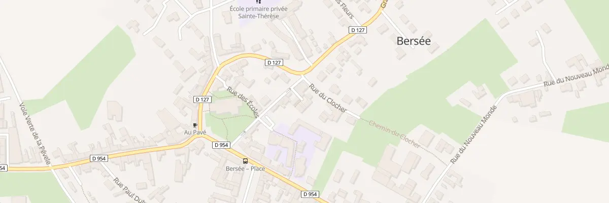 Plan du 15 Rue du Jardin Public à Bersée