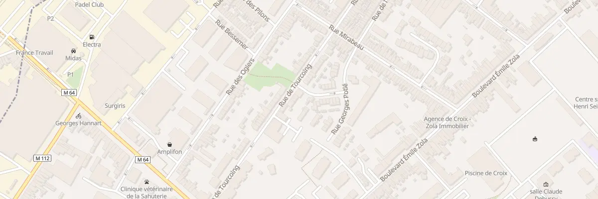 Plan du 64 Rue de Tourcoing à Croix