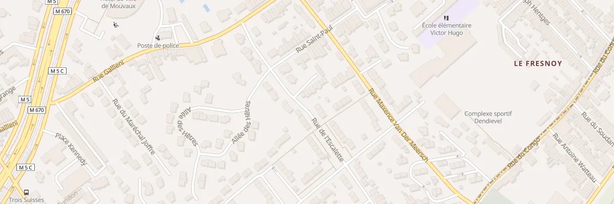 Plan du 65 Rue de l’Escalette à Mouvaux