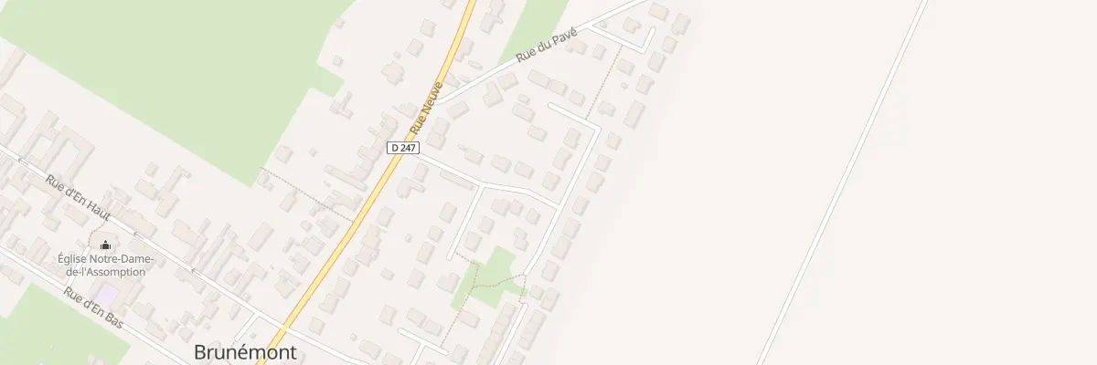 Plan du 28 Rue de la Residence du Moulin à Brunémont