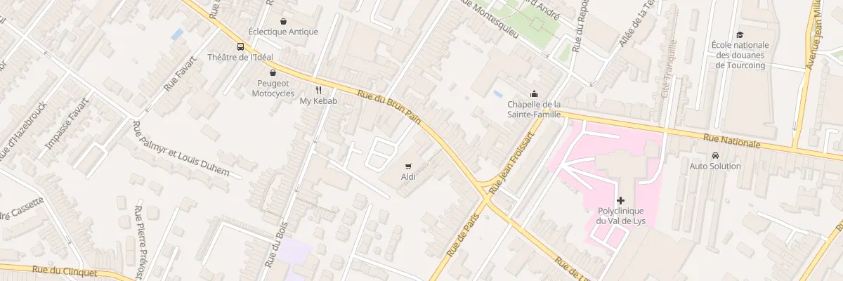 Plan du 25B Rue du Brun Pain à Tourcoing