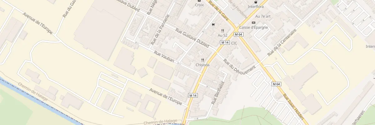 Plan du 6 Rue Vauban à Croix