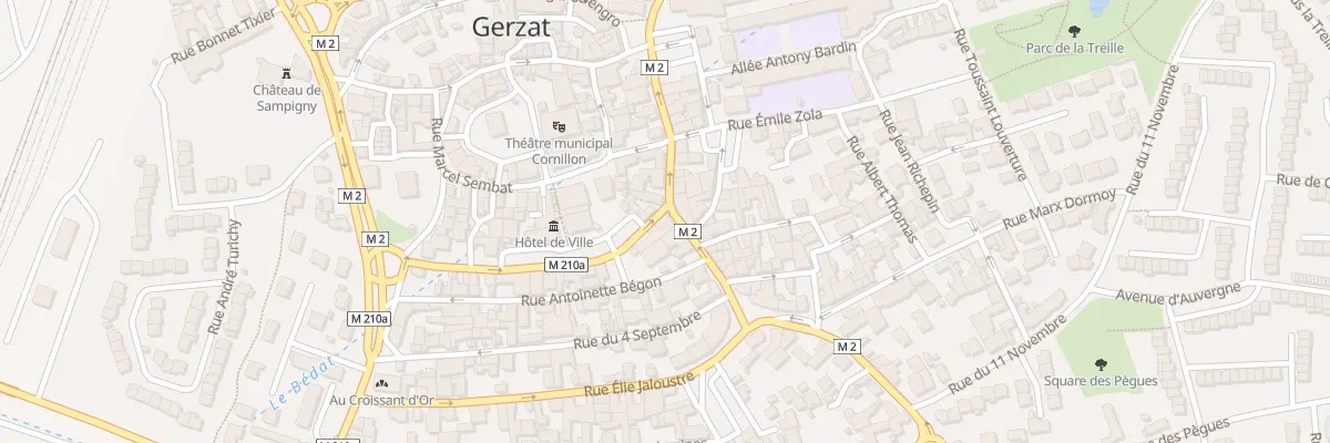 Plan du 20 Rue Jean Jaurès à Gerzat