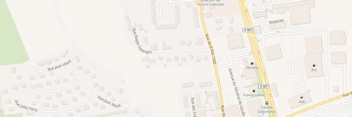 Plan du 9 Rue Roger Salengro à Varennes-Vauzelles