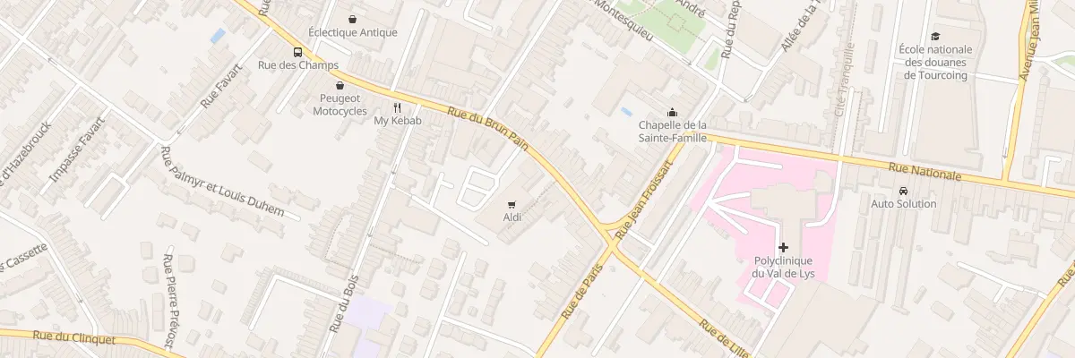 Plan du 23 Rue du Brun Pain à Tourcoing