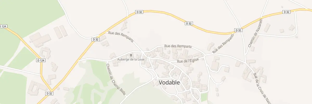 Plan de Vodable à Vodable
