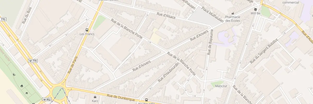 Plan du 86 Rue d’ Anvers à Tourcoing