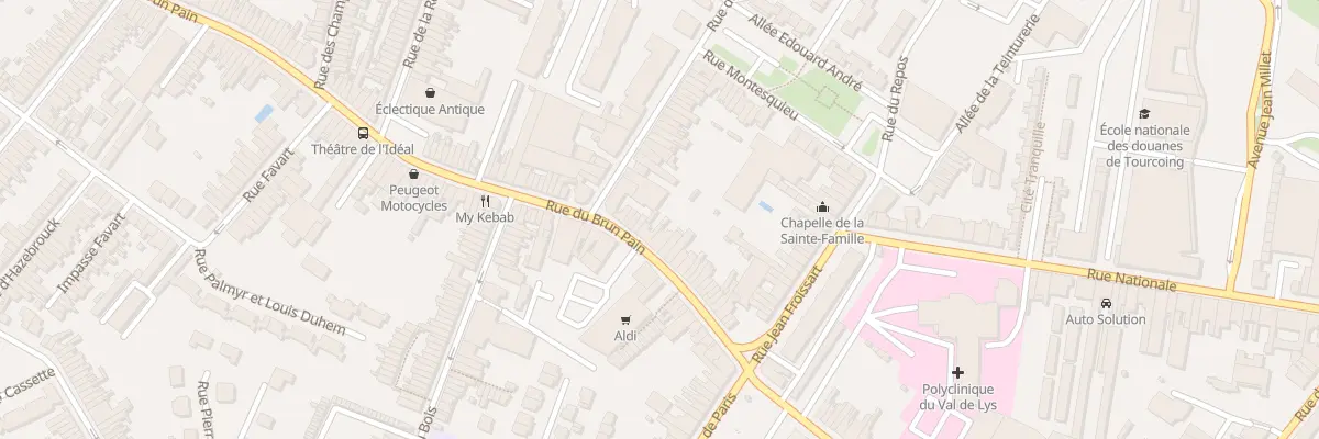 Plan du 36 Rue du Brun Pain à Tourcoing