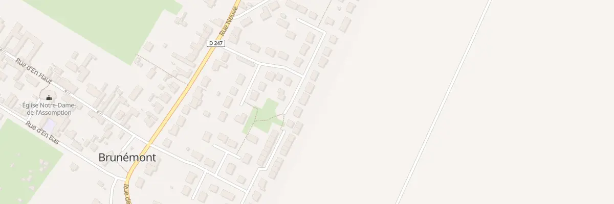 Plan du 13 Rue de la Residence du Moulin à Brunémont