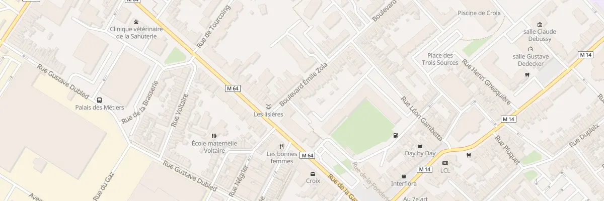 Plan du 4 Bd Émile Zola à Croix