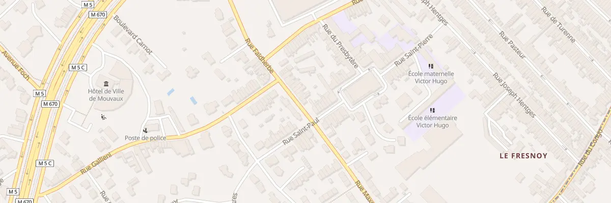 Plan du 55 Rue Saint-Paul à Mouvaux
