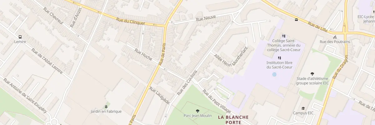 Plan du 70 Rue des Coulons à Tourcoing