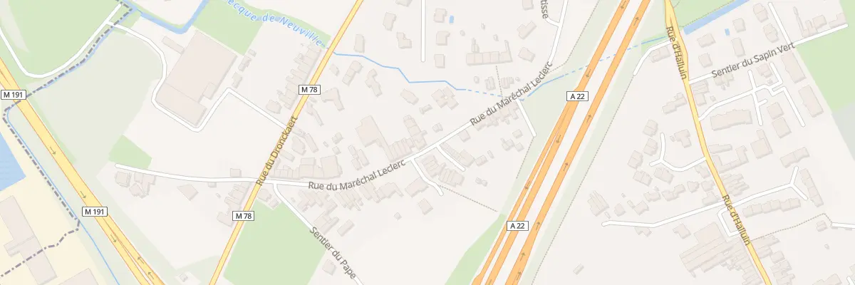 Plan du 14 Rue du Maréchal Leclerc à Neuville-en-Ferrain