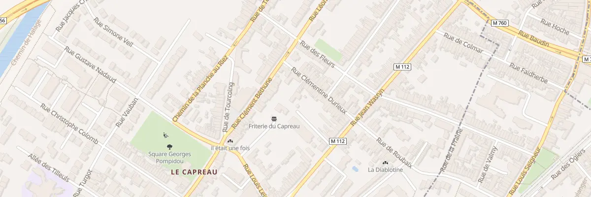 Plan du 6 Rue Clémentine Durieux à Wasquehal