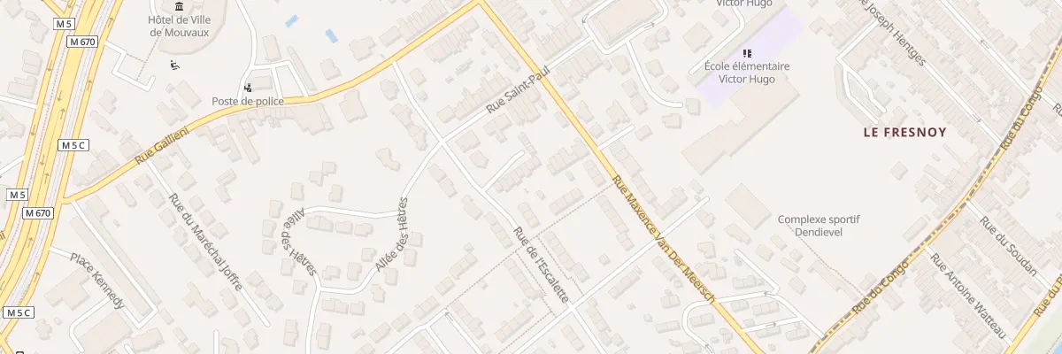 Plan du 55 Rue de l’Escalette à Mouvaux