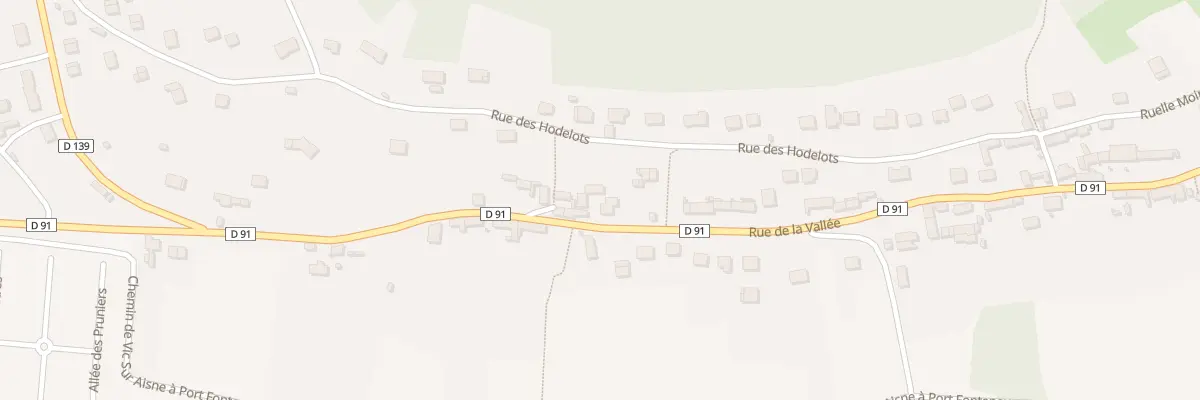 Plan du 33 Rue de la Vallee à Berny-Rivière