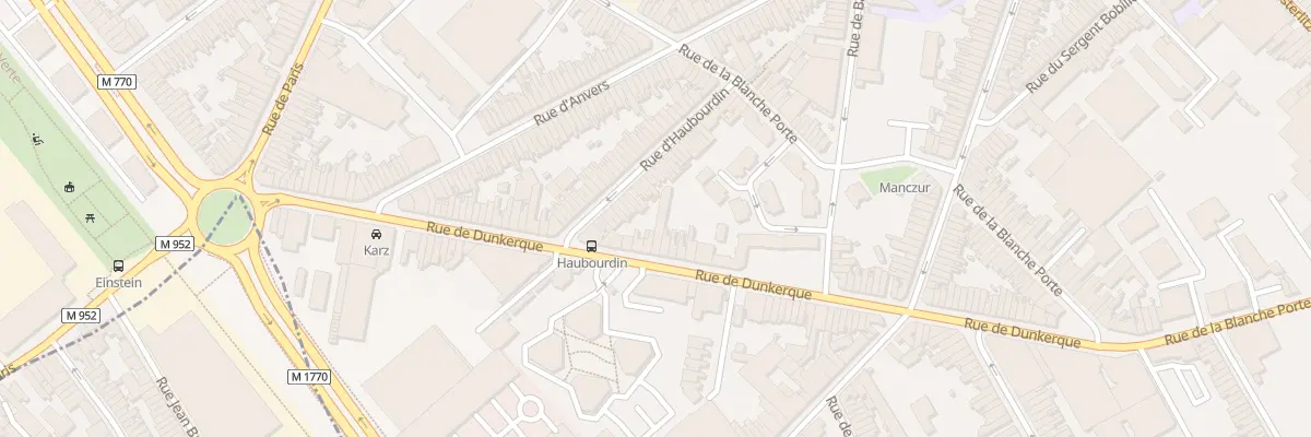Plan du 100 Rue de Dunkerque à Tourcoing
