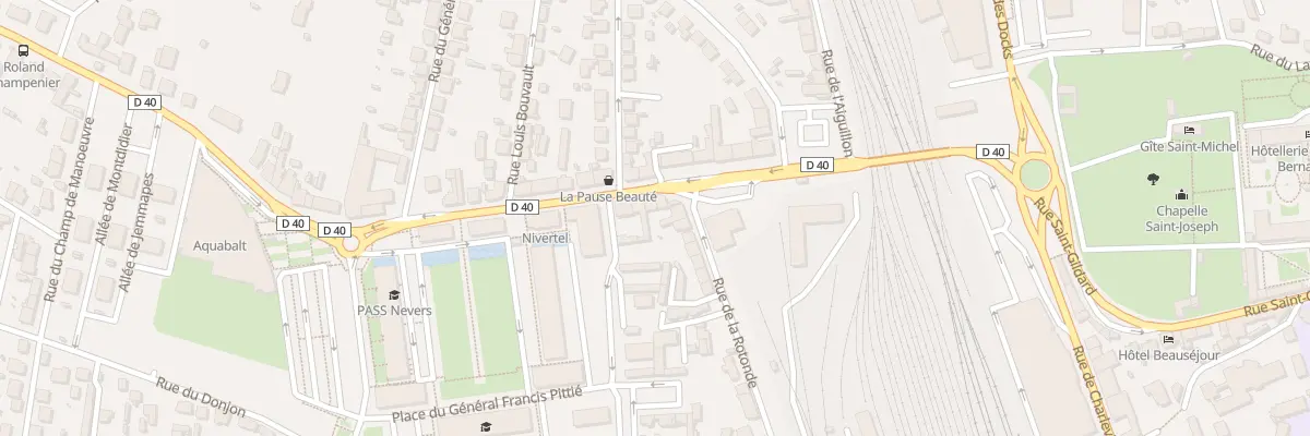 Plan du 1B Rue du 13eme de Ligne à Nevers