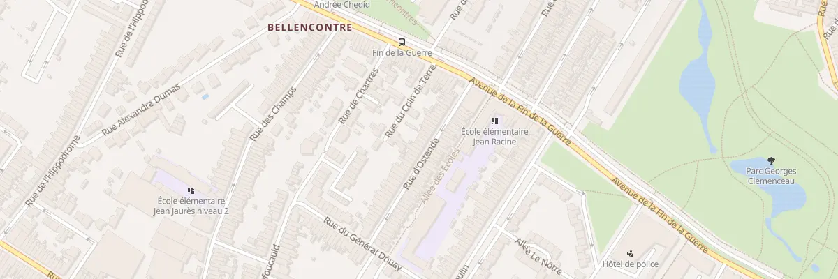Plan du 55 Rue d’Ostende à Tourcoing