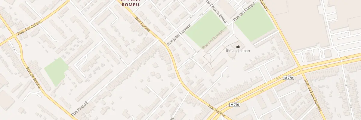 Plan du 206 Rue Racine à Tourcoing