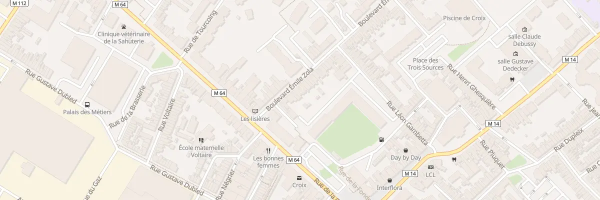 Plan du 6 Bd Émile Zola à Croix