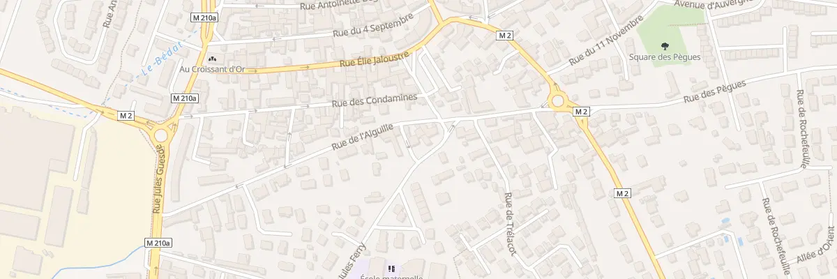 Plan du 34 Rue de l’Aiguille à Gerzat