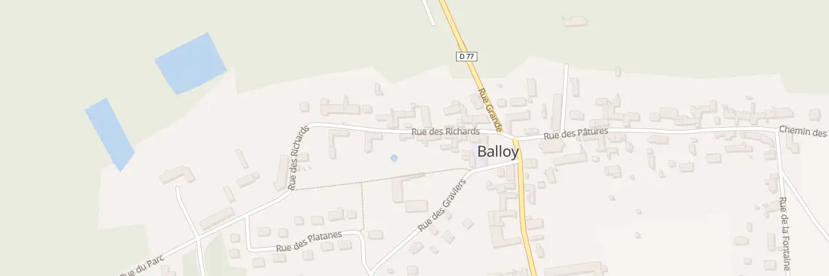 Plan du 7 Rue des Richards à Balloy