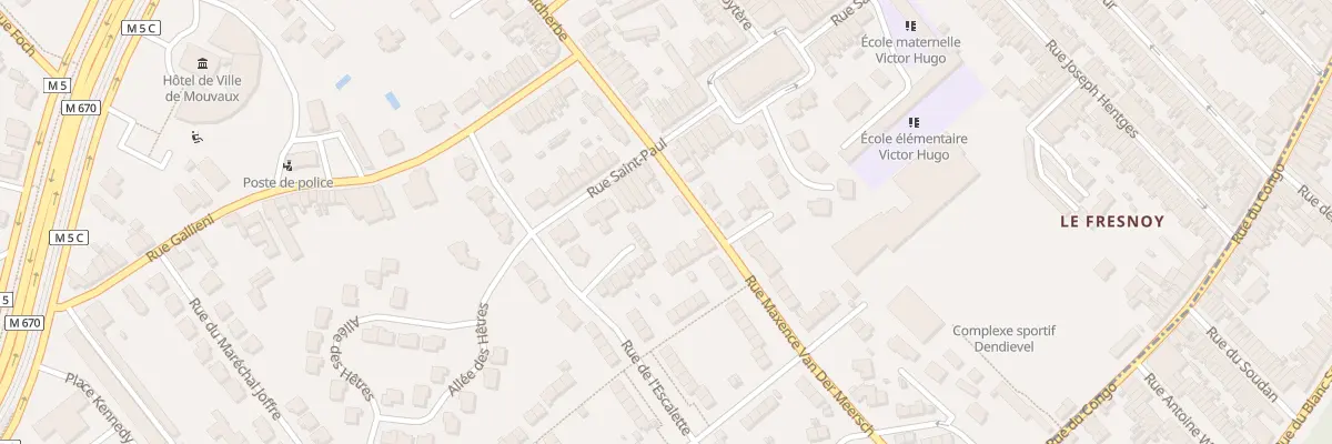 Plan du 42 Rue Saint-Paul à Mouvaux