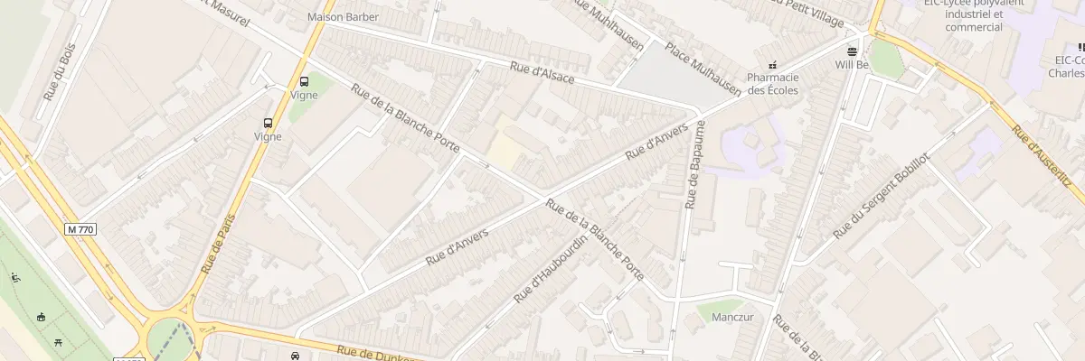 Plan du 82 Rue d’ Anvers à Tourcoing
