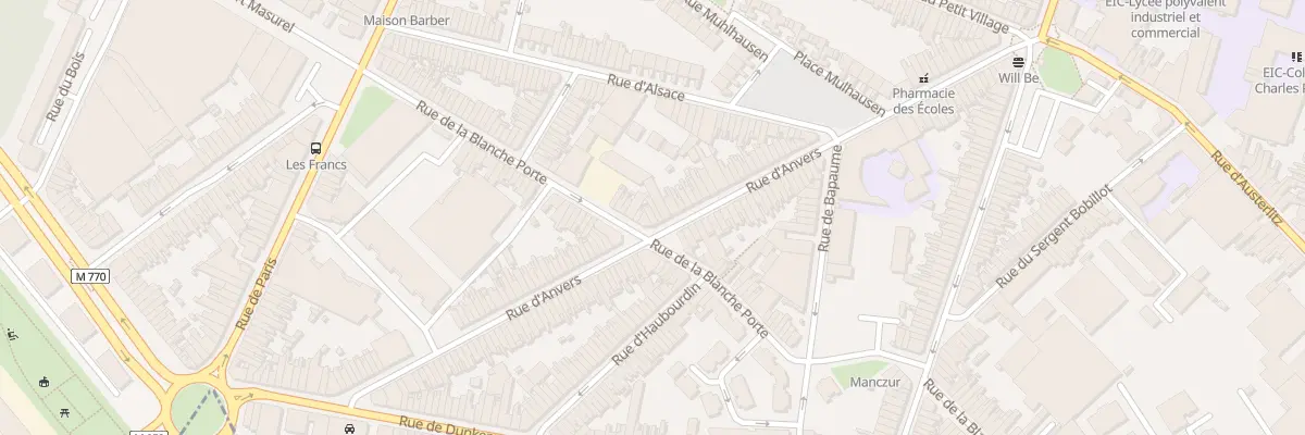 Plan du 80 Rue d’ Anvers à Tourcoing