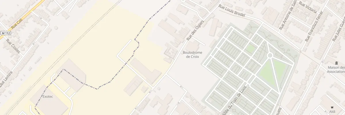 Plan du 199 Rue des Ogiers à Croix