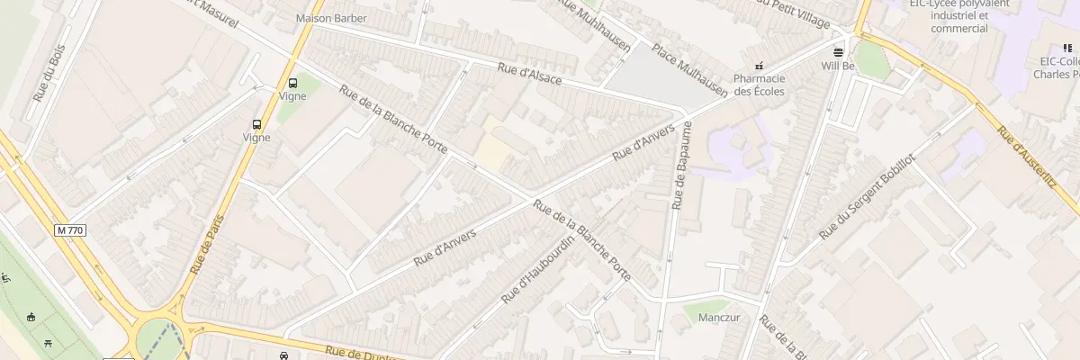Plan du 78 Rue d’ Anvers à Tourcoing