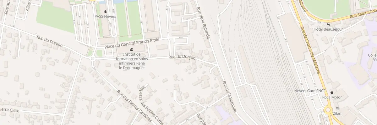 Plan du 8 Rue du Donjon à Nevers