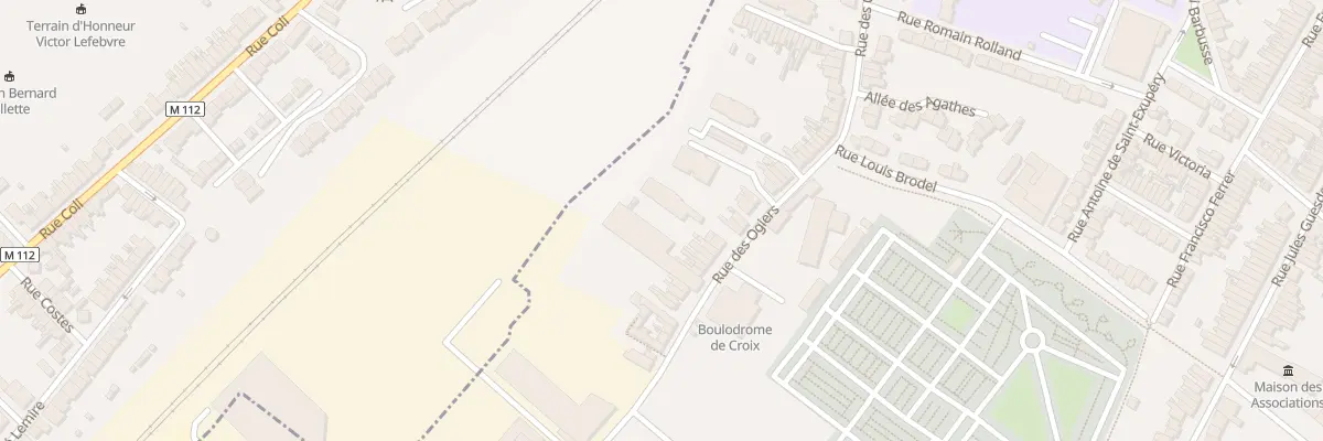 Plan du 223 Rue des Ogiers à Croix