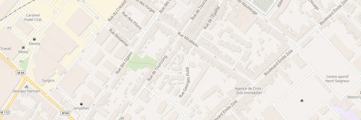 Plan du 6 Rue Georges Potié à Croix