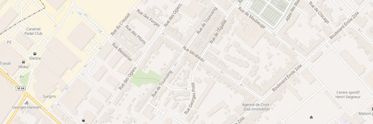 Plan du 90 Rue de Tourcoing à Croix